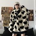 ✞甘めハートバイカラーベルベットジャケットブルゾン ウィンター 大人女子☆ロング コットン 秋冬 ✞ゴスロリ SM ミリ 甘ロリ クラロリ 和ロリ エレガント 黒ロリ 姫ロリ 華ロリ BB-BB94397809663