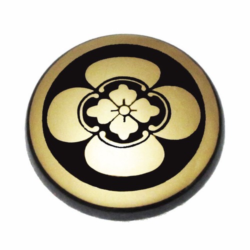 仏具家紋　丸二木瓜