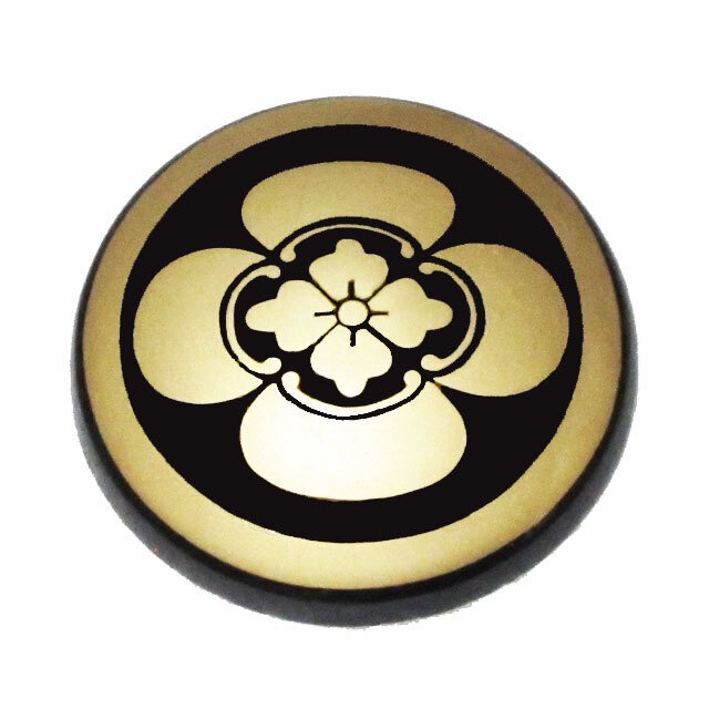 仏具家紋　丸二木瓜