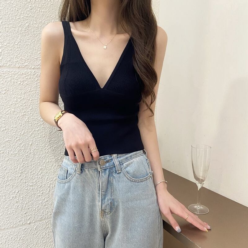 サマースタイルノースリーブニットルーズ 夏物 シルク ドラファッションホール56996861988