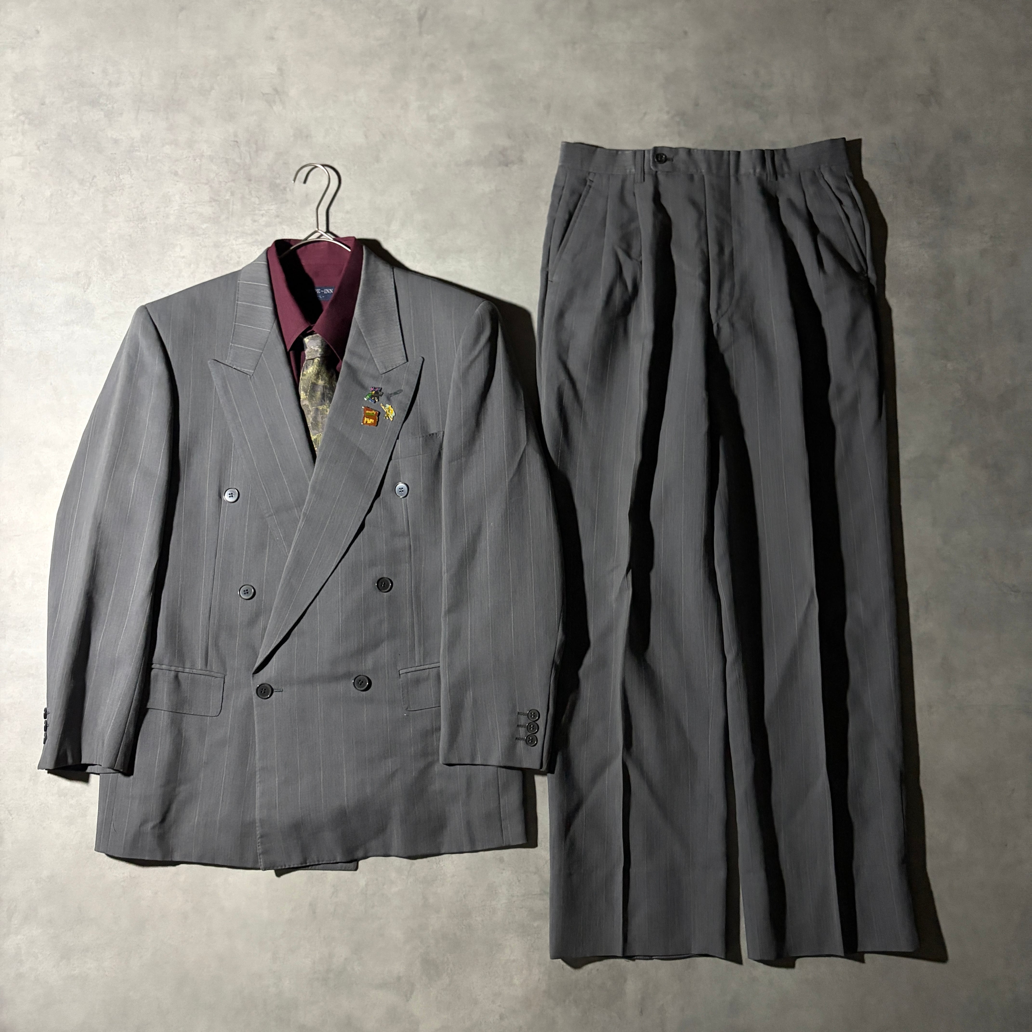 セットアップ ダブルスーツ 成人式 入学式 ピンズ vintage no.88 セットアップ ダブルスーツ 成人式 入学式 ピンズ vintage no.61