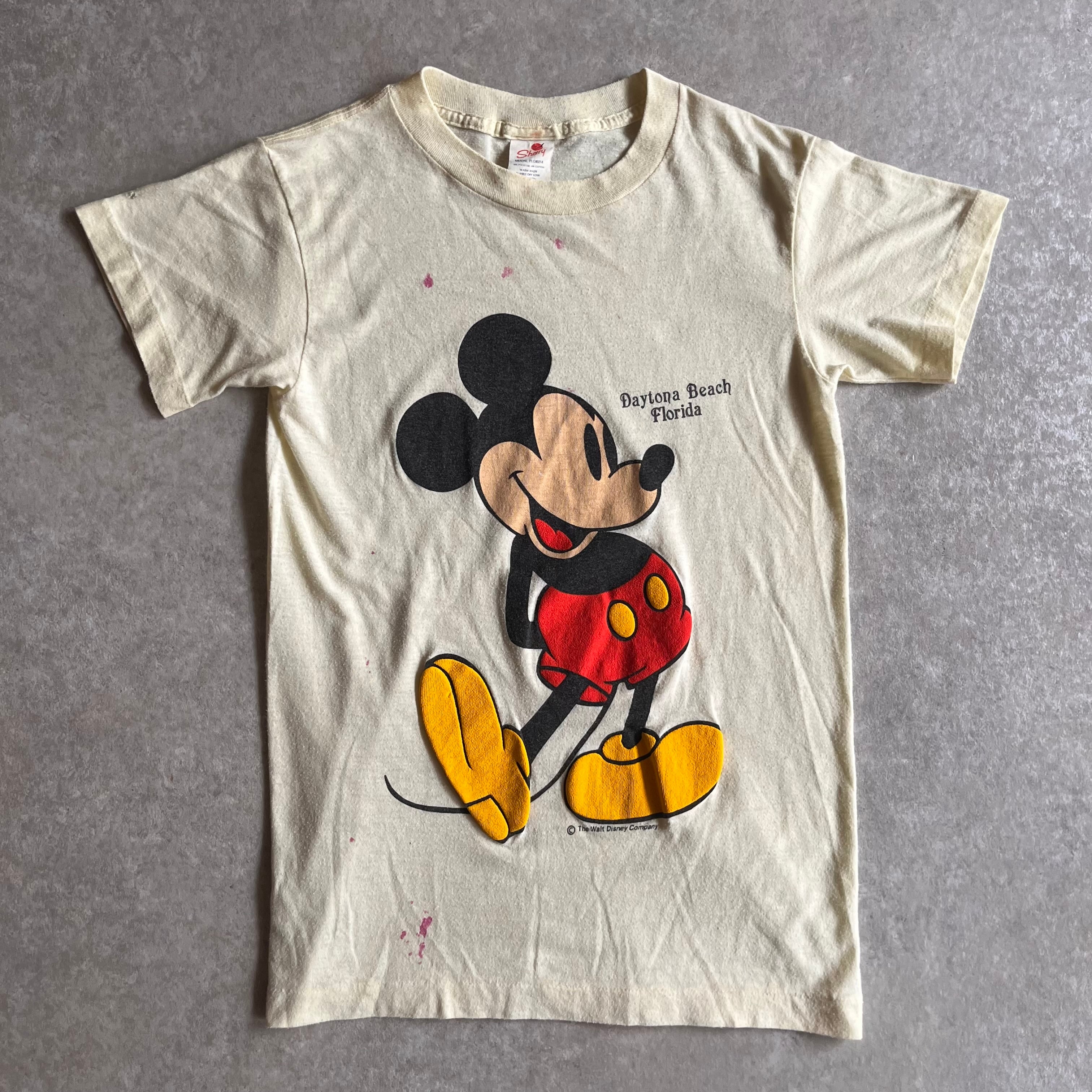 1980s Sherry "Mickey Mouse” Tee S Made in USA H109