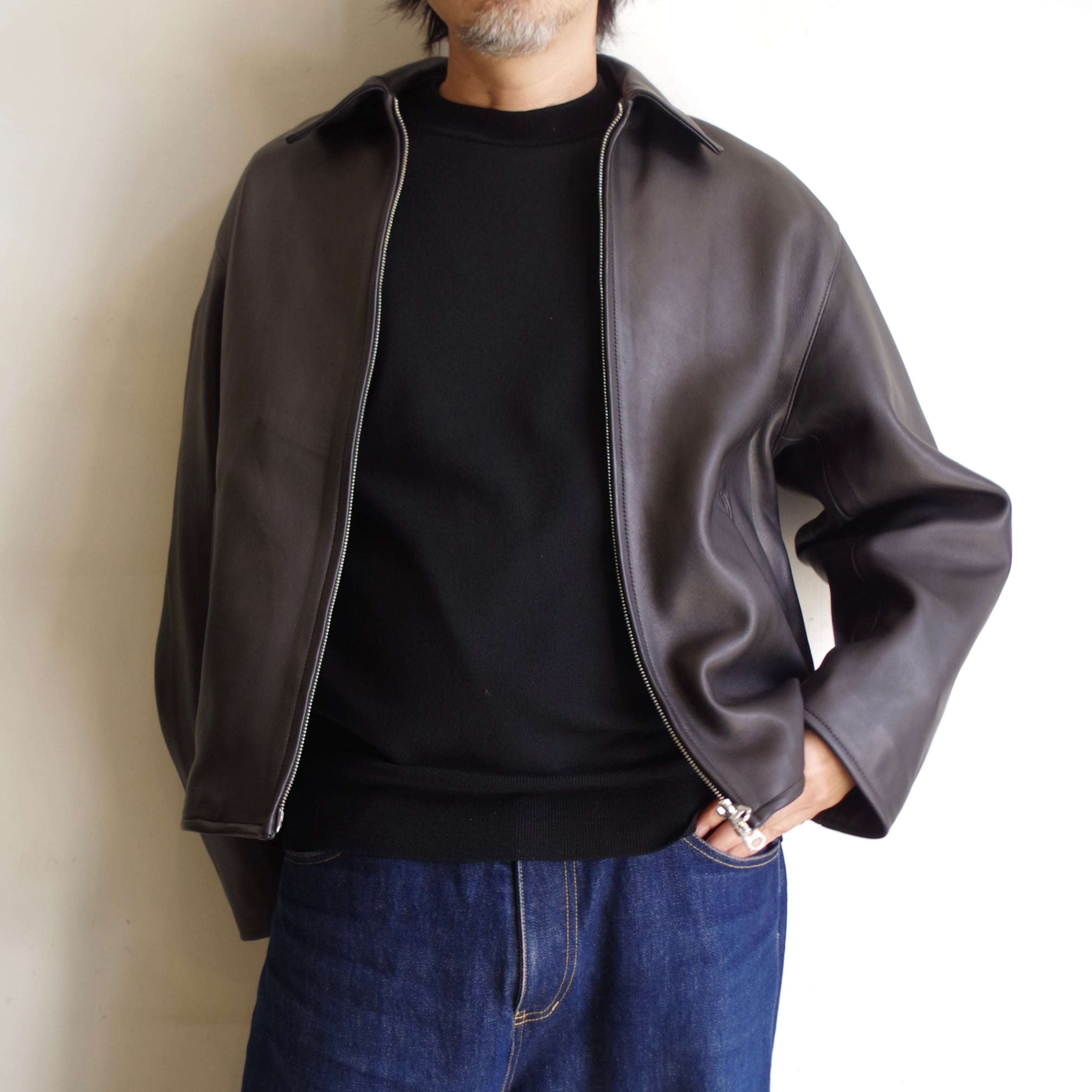 LOEFF Lamb Leather Biker Jacket | 1F Store