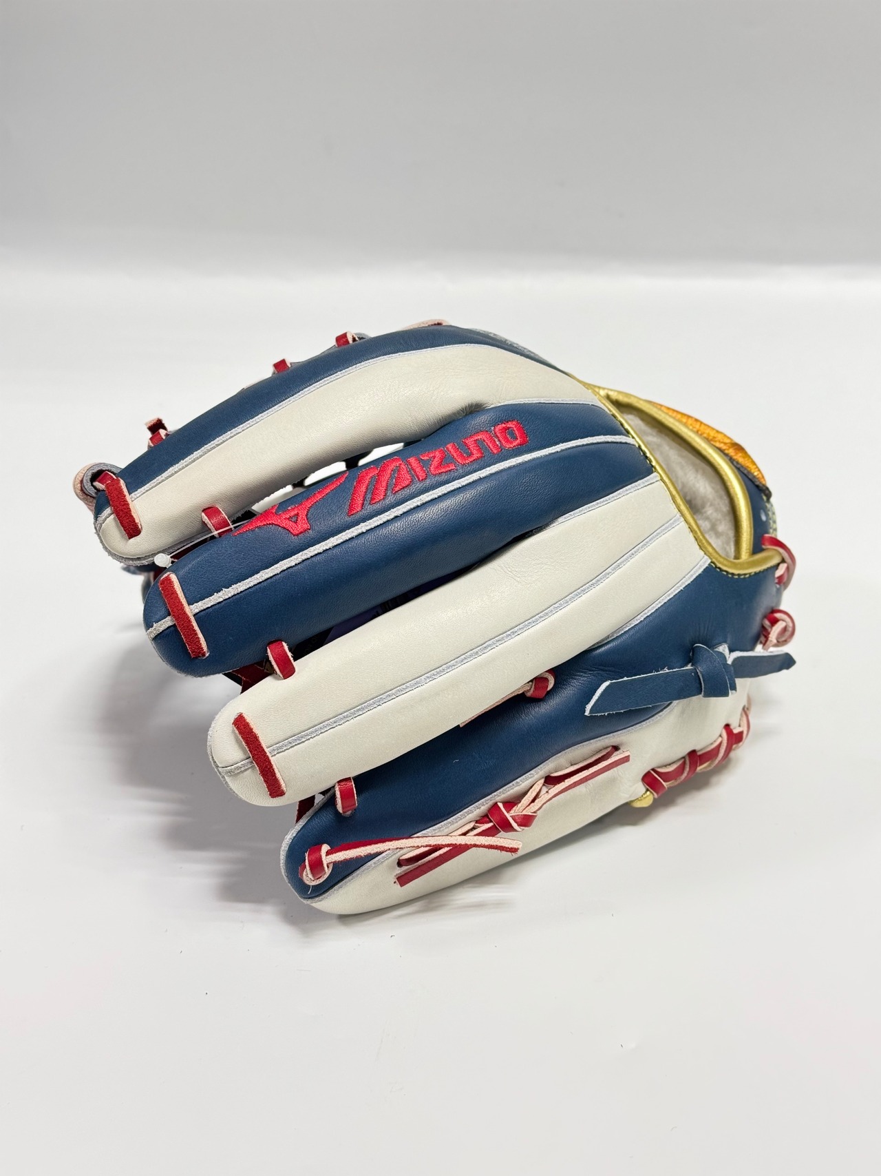MIZUNO PRO-ミズノプロ　2026年勝色コレクション　内野手モデル　Dブルー×シルバー/レッド・画像4