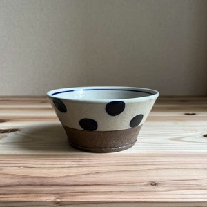 眞喜屋修 4.5寸深鉢(青点打)②