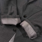 J.PRESS ジェイプレス 段返3B 背抜き ウール テーラードジャケット 88-74-165/グレー メンズ