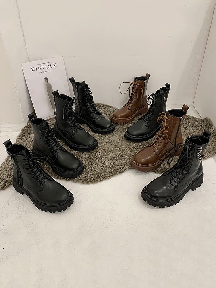 ブーツレッドスタンダードレースカジュアルショート レトロ 靴 シューズ フェイクシューズ59437339600