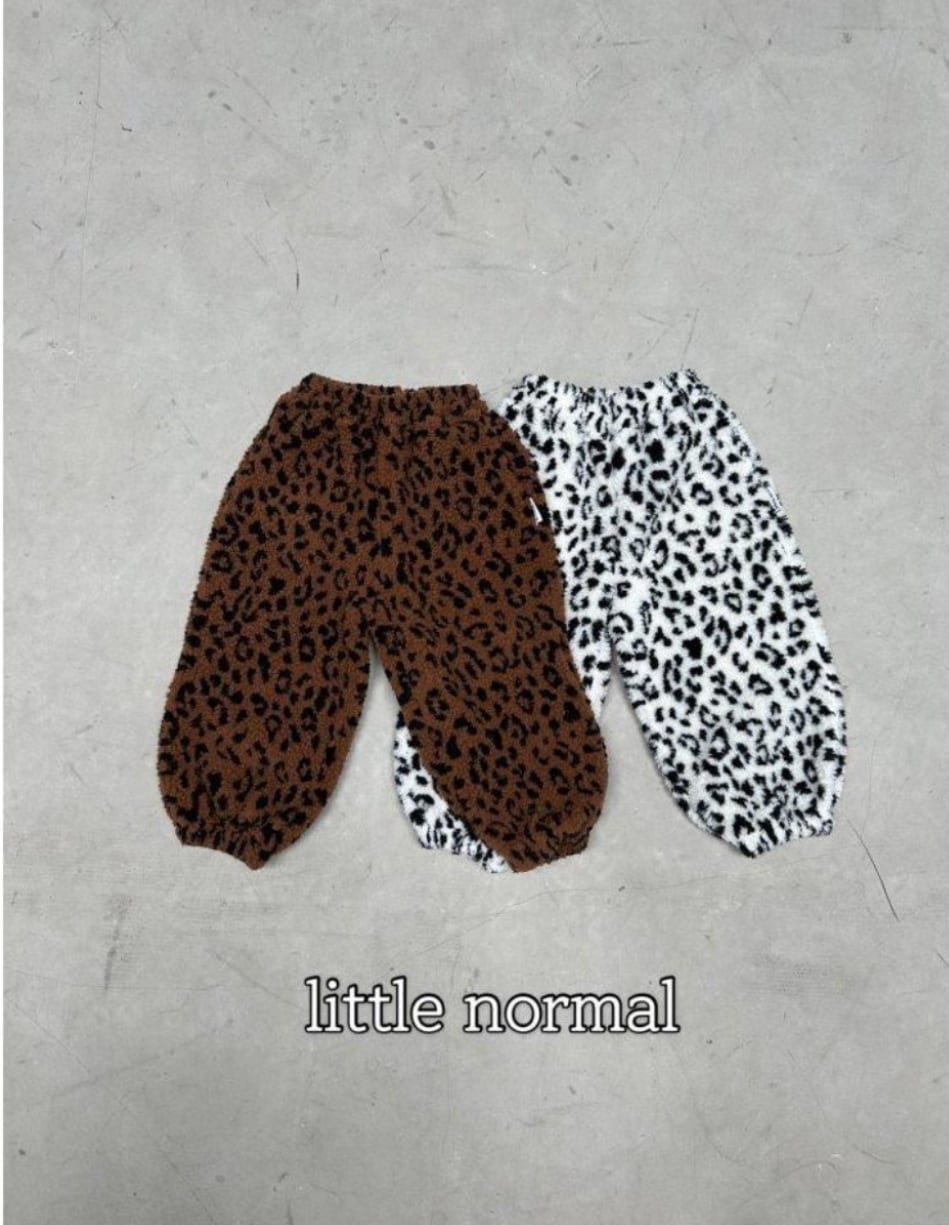 ※11/23まで5%OFF予約【little normal】leopard pants/S-JS