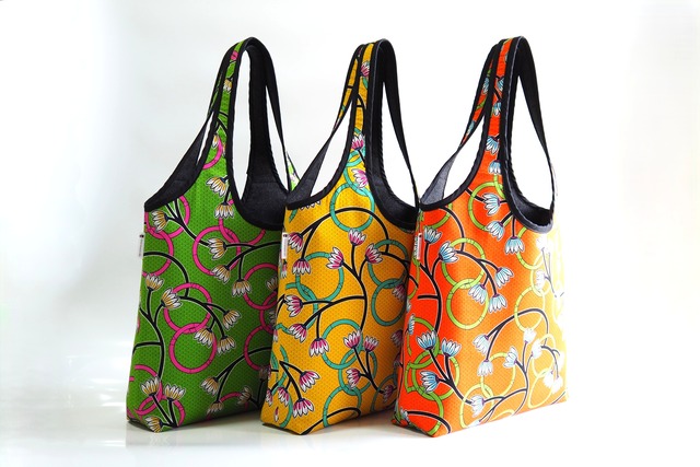 Tote Bag BIG【African Style2 × recycled felt】
