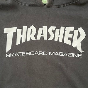 【THRASHER】スラッシャー プルオーバー ブランドロゴ サイズM パーカー スケボー