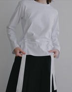 MANOF SIDE RIBBON CUT TOPS 3色展開