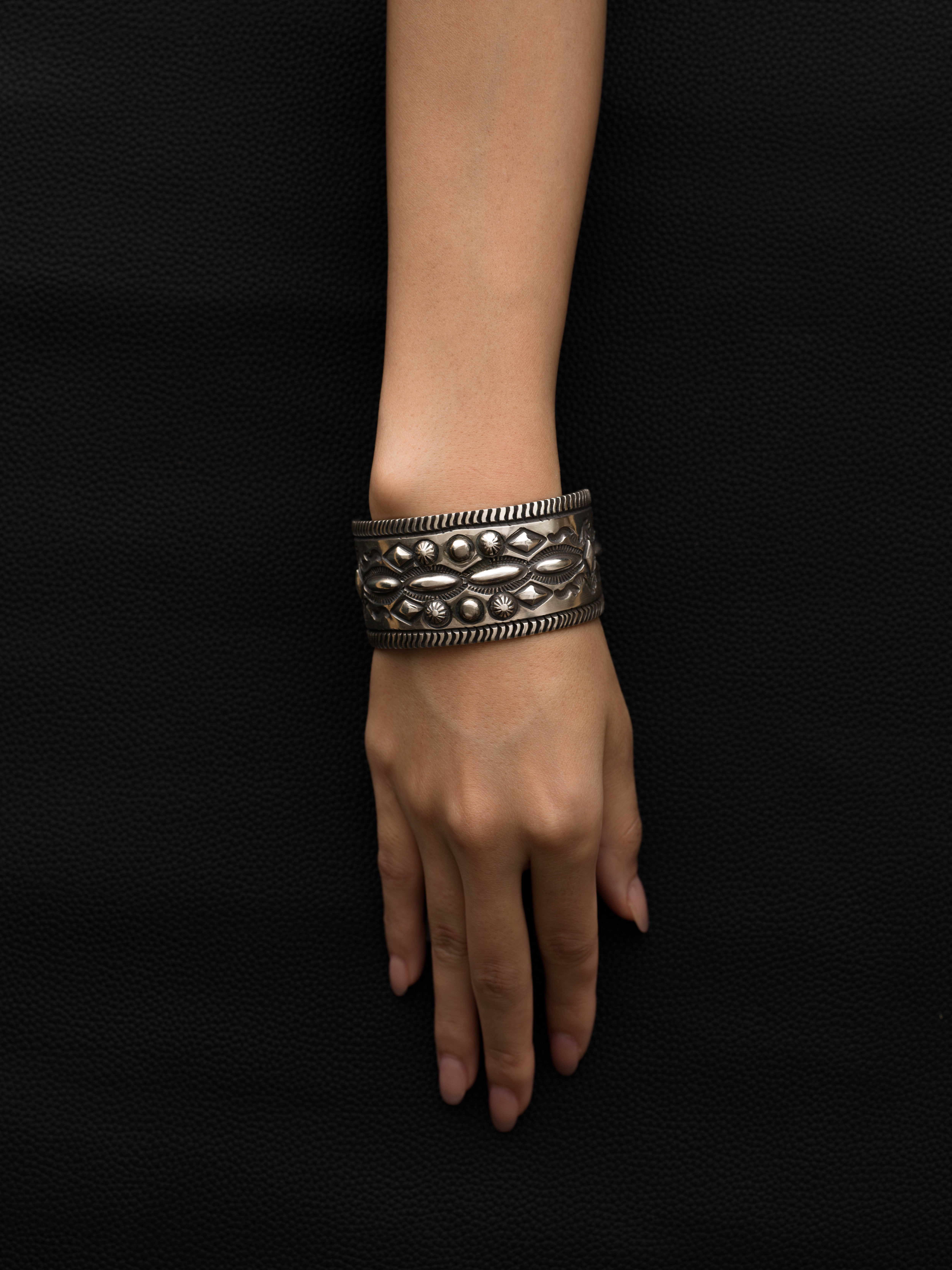 Repousse & Stamped Bangle | Fabulous Sounds