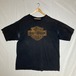 00s Harley Davidson Tシャツ ハーレーダビッドソン ヴィンテージ コットン 半袖 BLK 黒 雰囲気抜群 ビッグサイズ バイカー 3XL