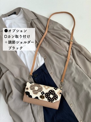 家計のやりくり長財布・ドーナツフラワー