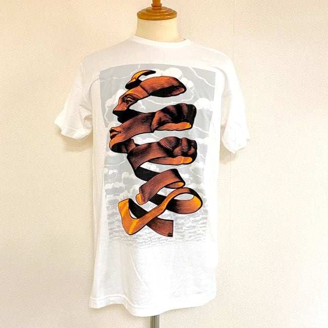 M.C.Escher Face Rind Art Print T-shirts White | 武蔵小杉のセレクト