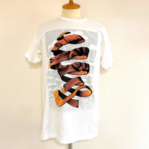 M.C.Escher Face Rind Art Print T-shirts　White