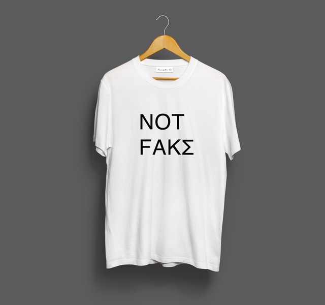 NOT FAKΣ ロゴ オーバーサイズ コットン Tシャツ