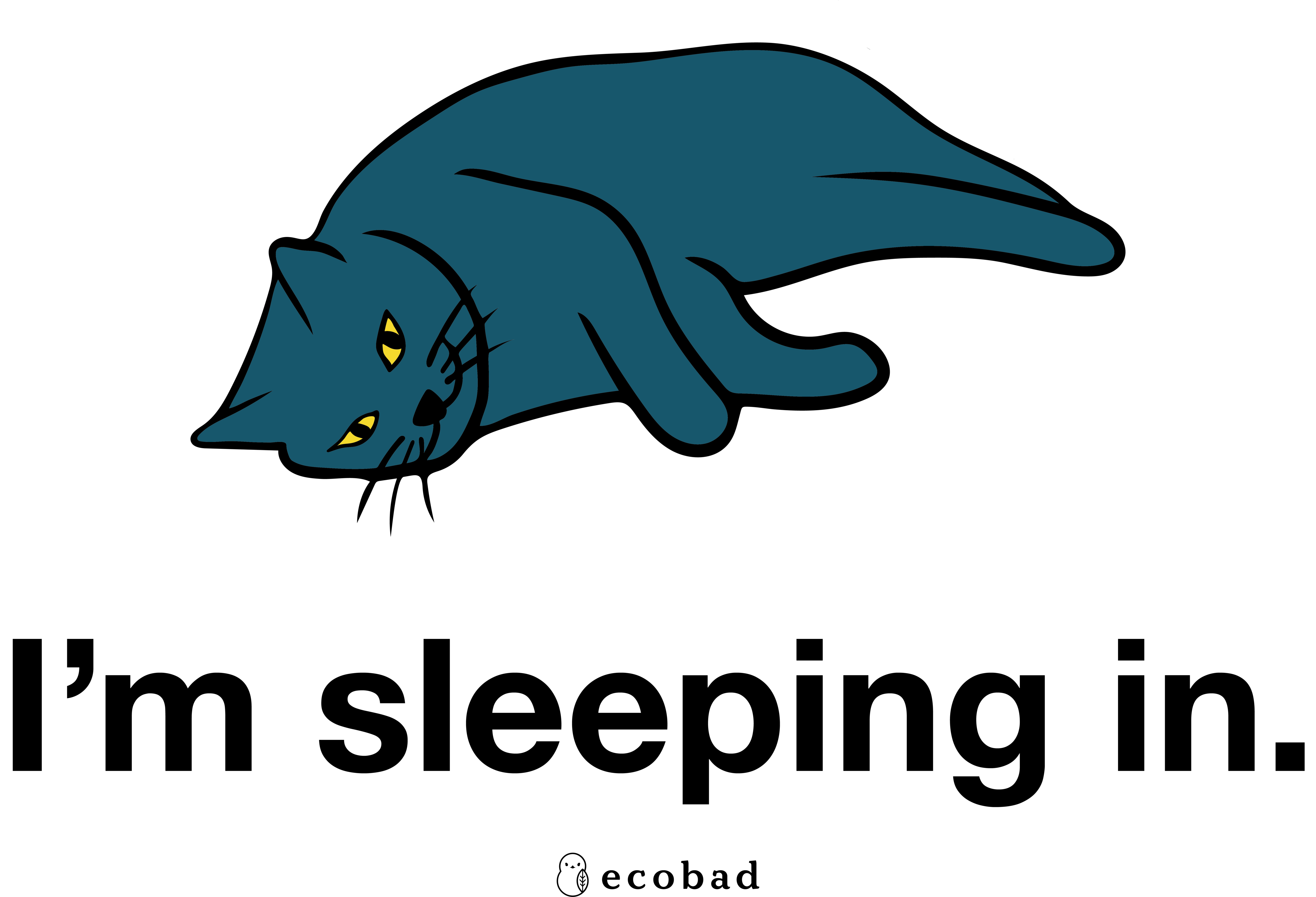 Ecobadパーカー Kitten N4 4c 正面印刷 グラフィックファッションアイテム専門店ecobad エコバド