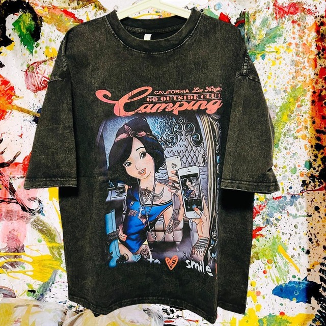 ドジャース チャーリーブラウン リプリント ウォッシュ Tシャツ 半袖 