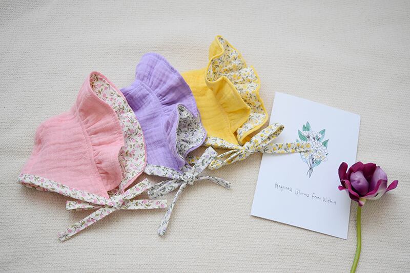 【SALE】花柄リボンワンピース帽子セット S ~ XL 3color / ハンドメイド 犬服 ドッグウェア 可愛い 犬の服 猫 春夏 ペット