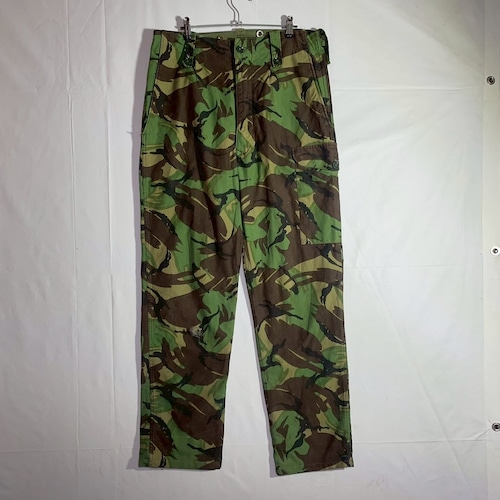 70s イギリス軍 DAM P-1968 カモパンツ 迷彩 カーゴパンツ コンバットパンツ ミリタリー 実物 ヴィンテージ グリーン ユーロ W34×W30