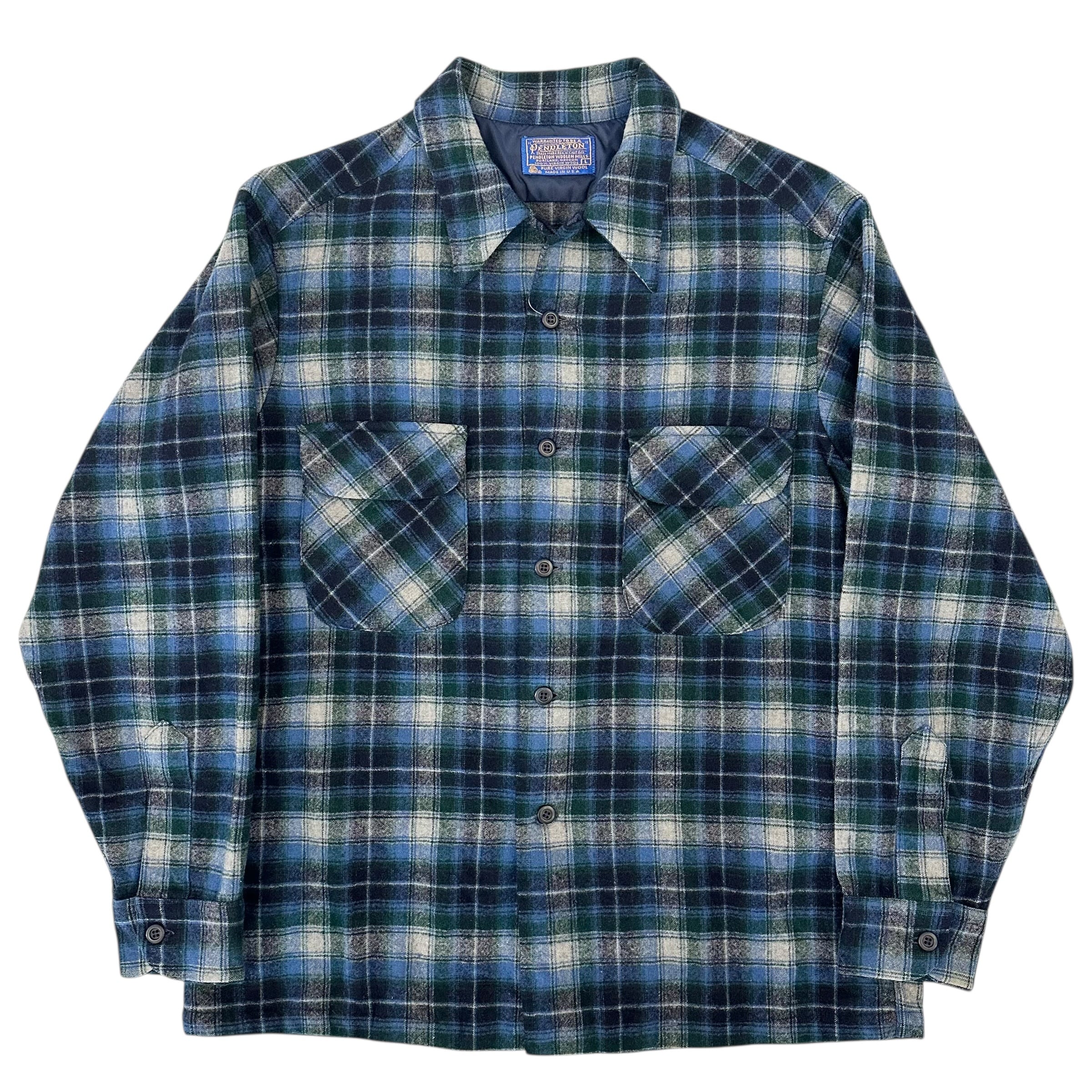70's PENDLETON BOARD SHIRT BLUE | BerBerJin Yuhodo