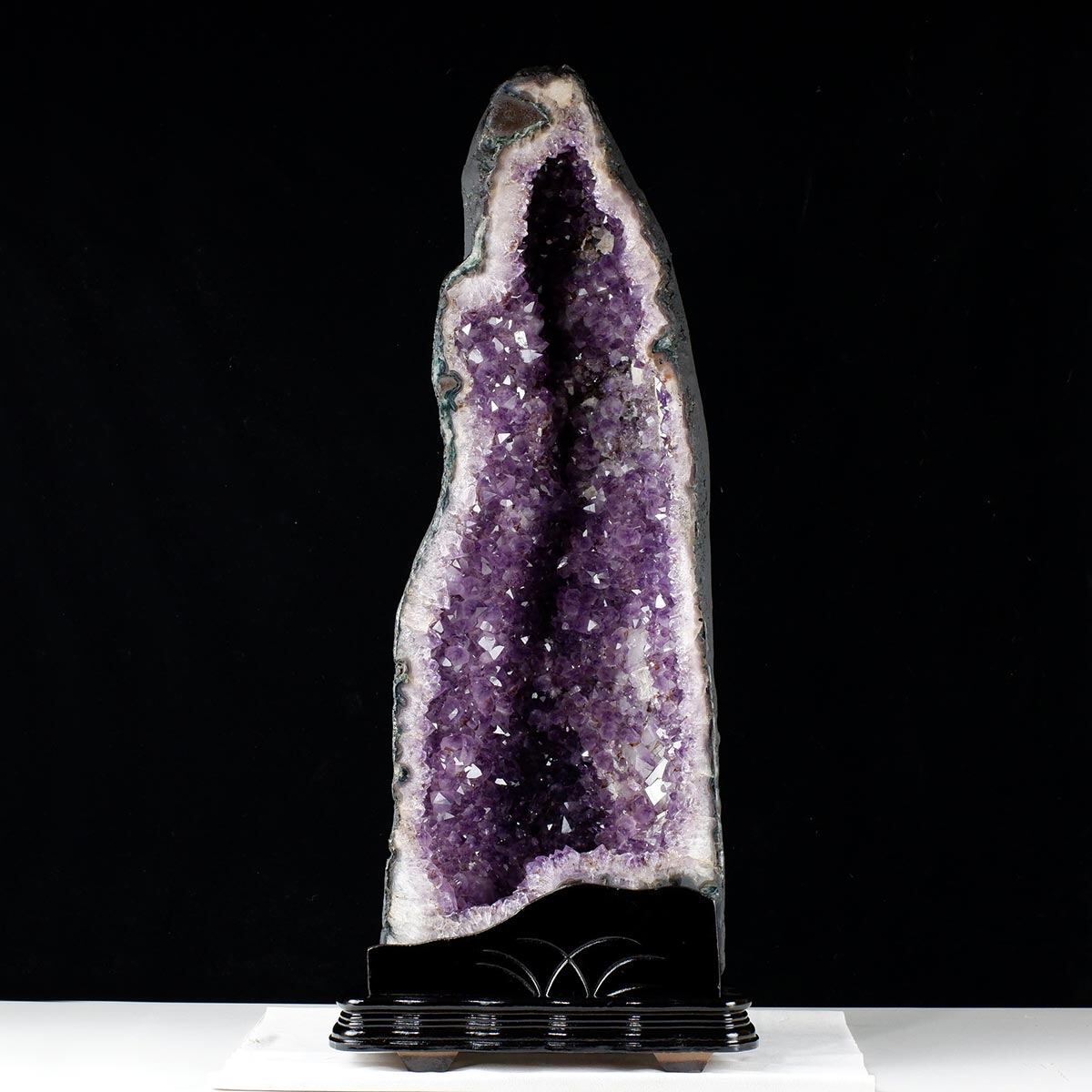 24.6Kg アメジストドーム ブラジル産 アメジスト ドーム 原石 置物 台座付属 一点物 174-2203