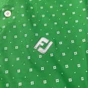 美品 FOOT JOY フットジョイ 総柄 半袖 ポロシャツ サイズ L /メンズ/ゴルフ/スポーツ/グリーン