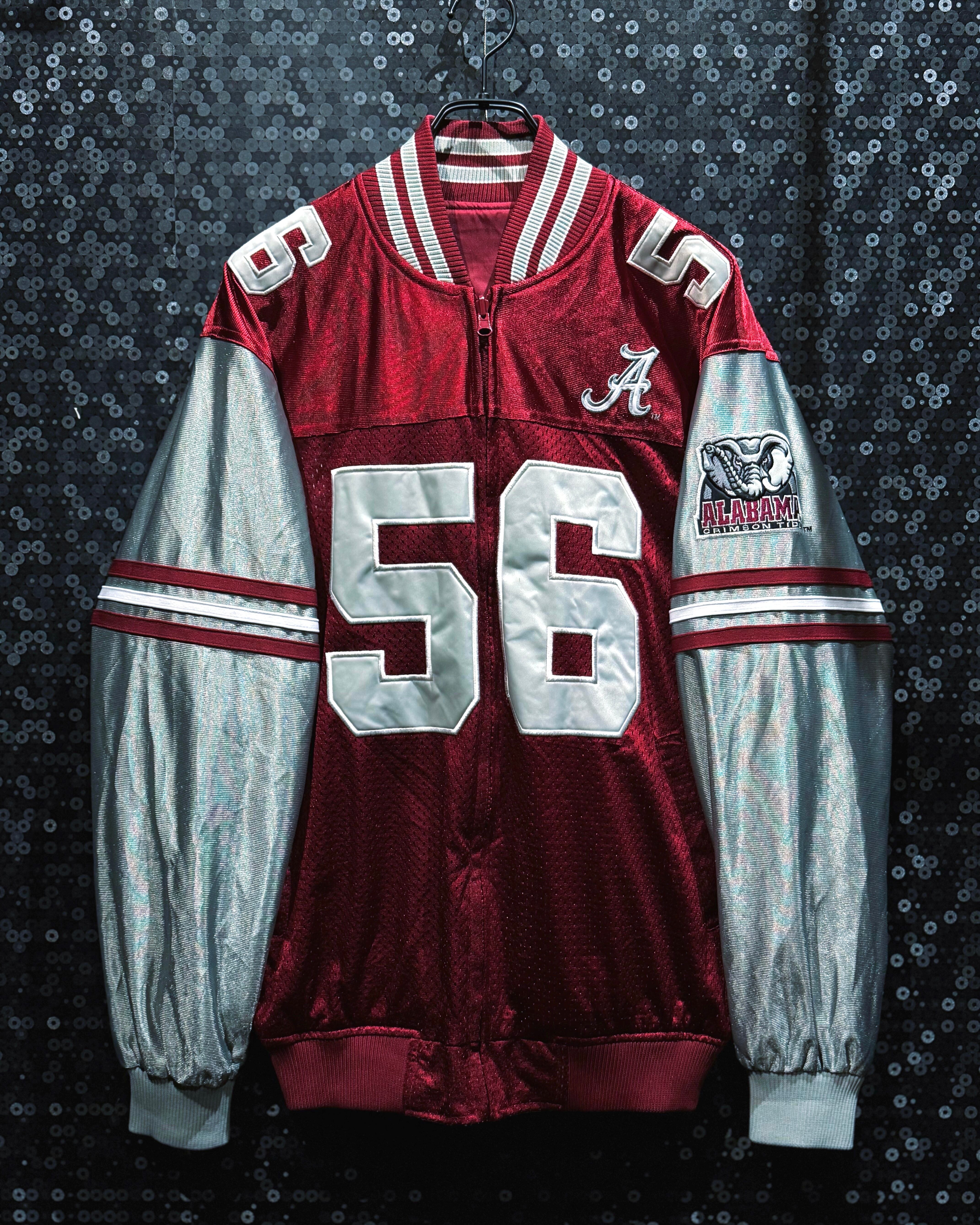 【ÆIEM】“vintage” Alabama Crimson Tide football jersey style stadium jacket with heavy embroidery