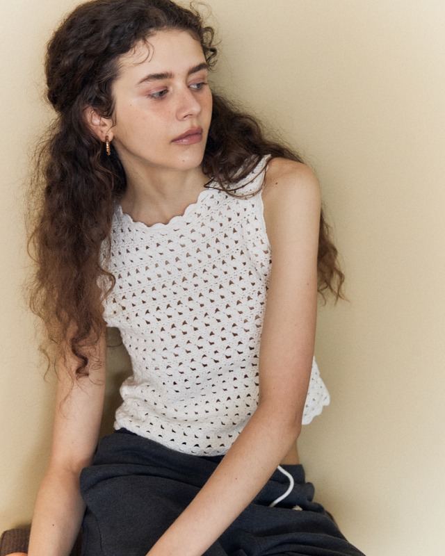 summer crochet knit (white)