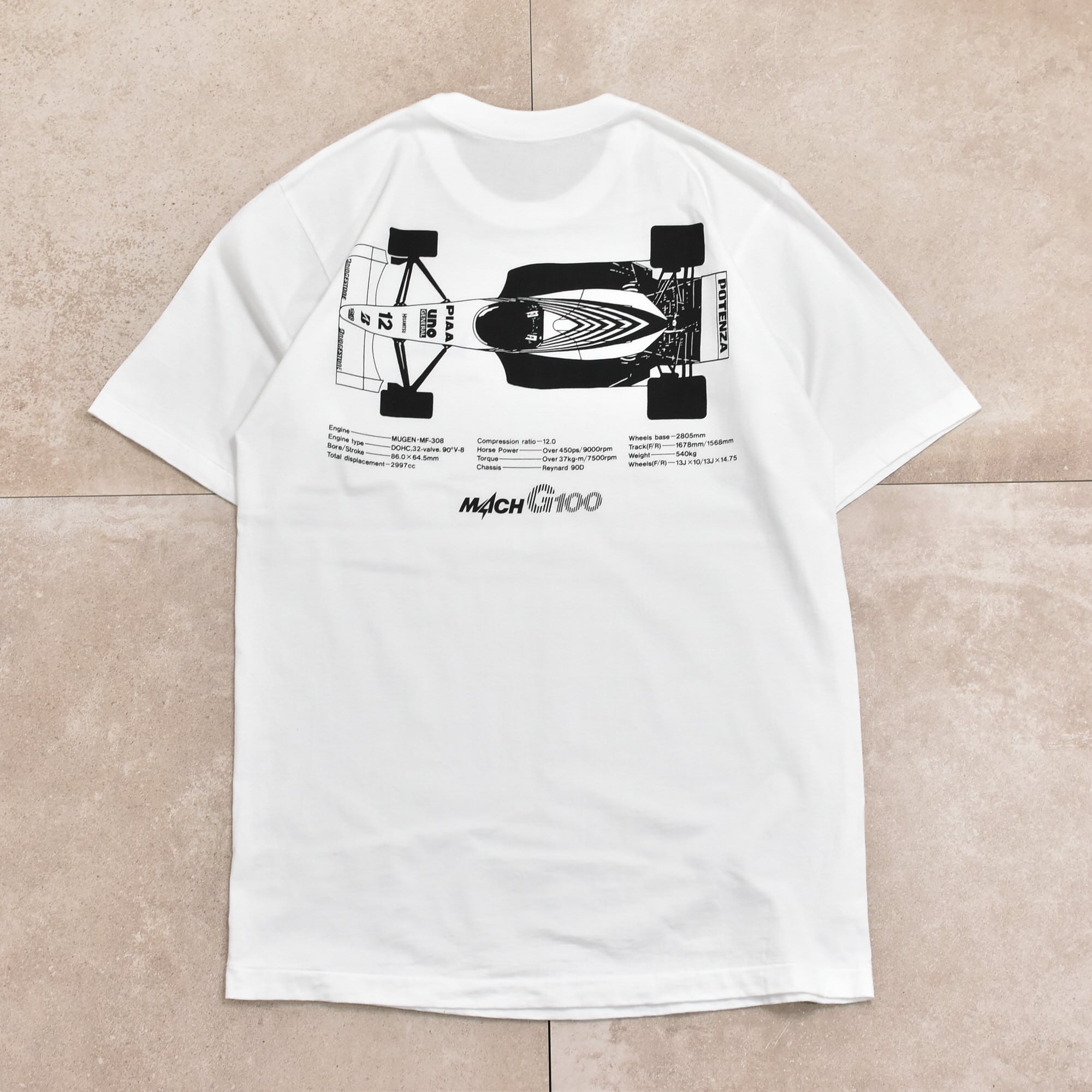 MACH マッハエンジンTシャツ カワサキ ミスティ♪ SS750 ♪ POWER XL 