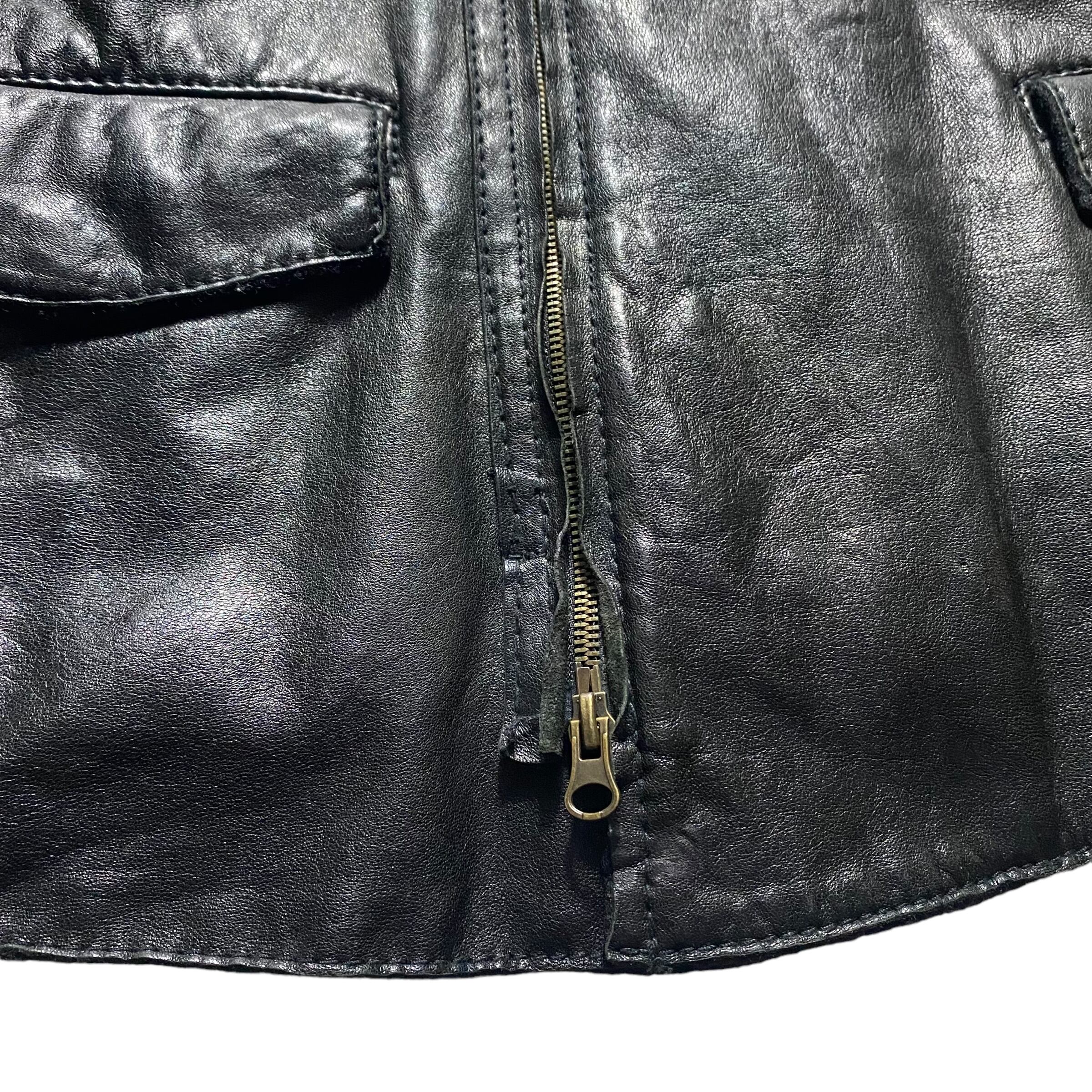ARMANI JEANS sleeve switching riders jacket | NOIR ONLINE