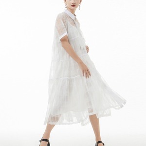 Lace Sheer Dress / レース シアー ロング ワンピース