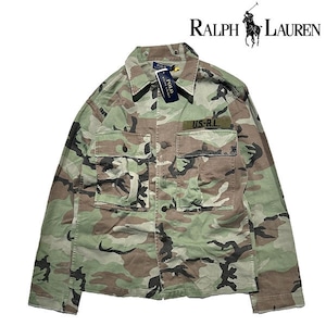 【正規品】Polo Ralph Lauren  Camo Military Jacket　ラルフローレン カモ　ミリタリージャケット   【710874551001-grn】