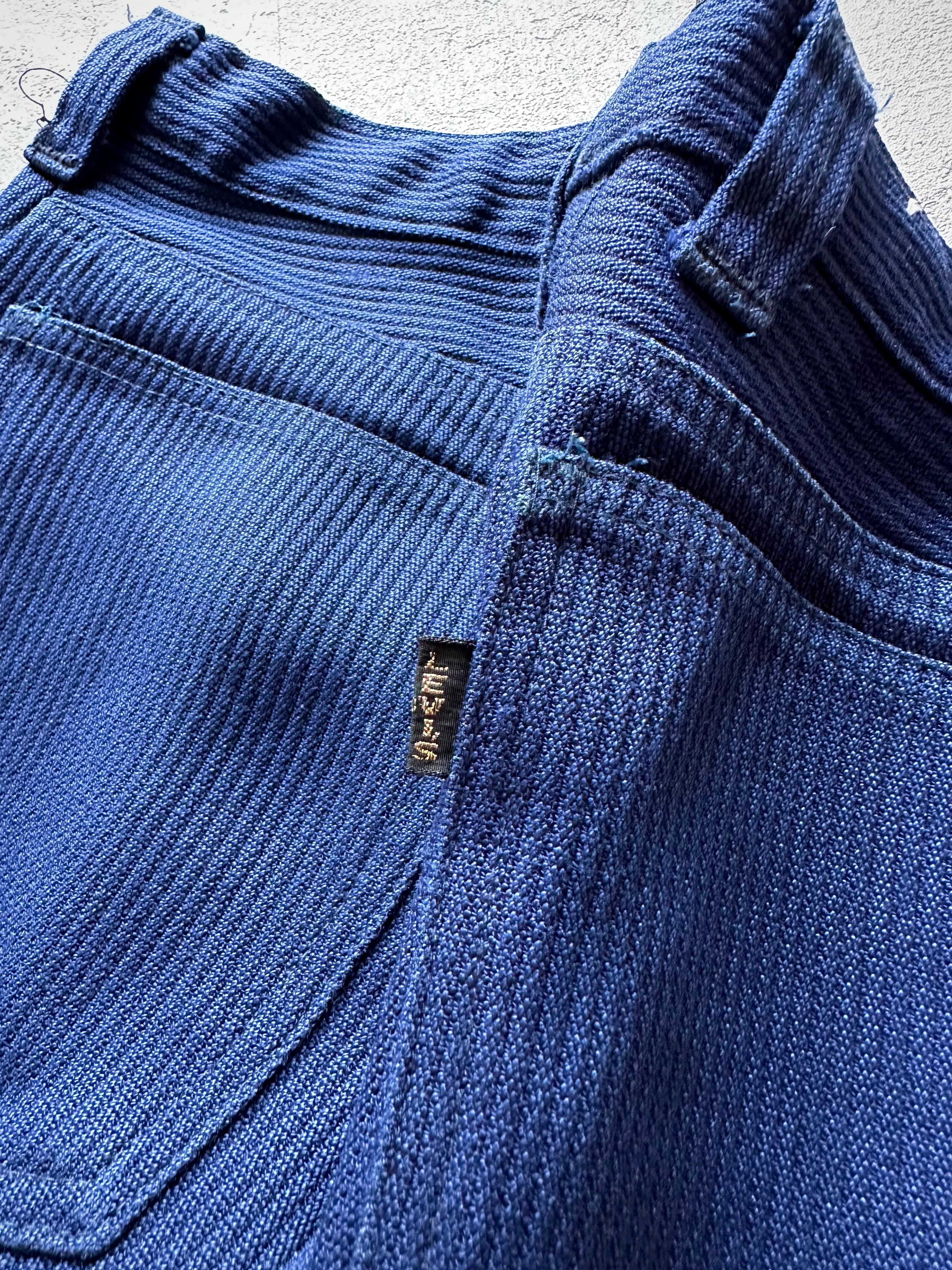 60s-70s “ LEVI'S ” Big-E STA-PREST JQD STRIPE OLD VINTAGE 60s-70s “ LEVI'S ” Big-E STA-PREST JQD STRIPE OLD VINTAGE