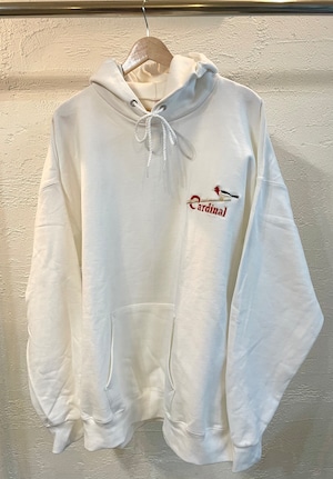 Bird Logo Hooded Sweatshirt  White