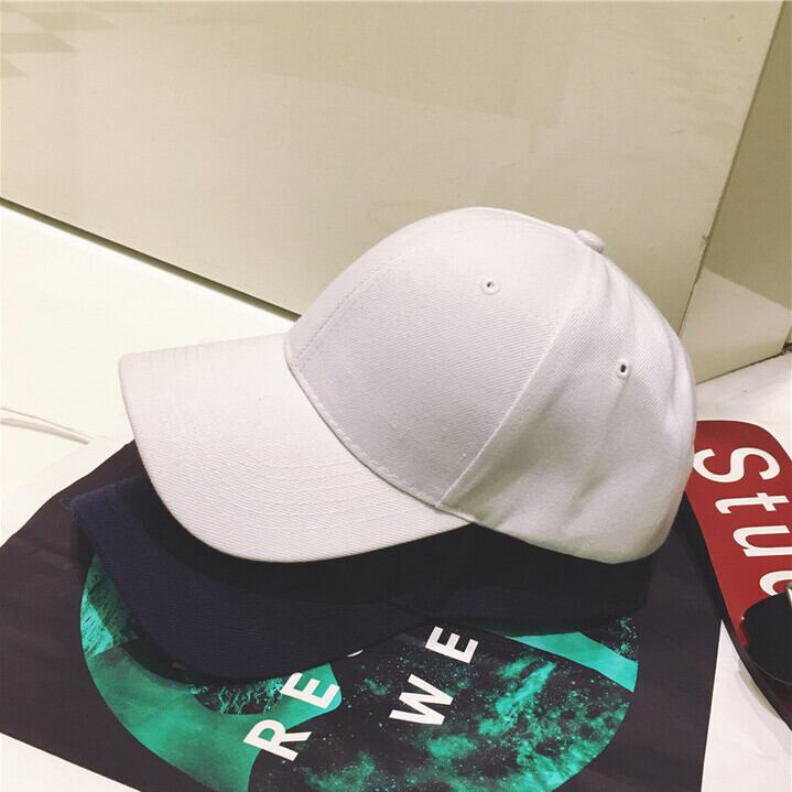 サマーソリッド カラーキャップ カジュアルホワイト 帽子 夏物 ソリッドカラー ブラック・アイド・ピーズ82022899960