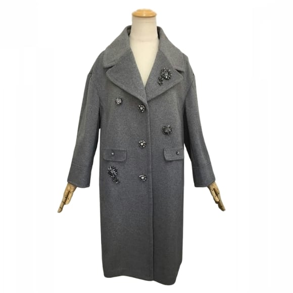 スーパービューティー42新品タグ付きボアとキルティングダウンコート