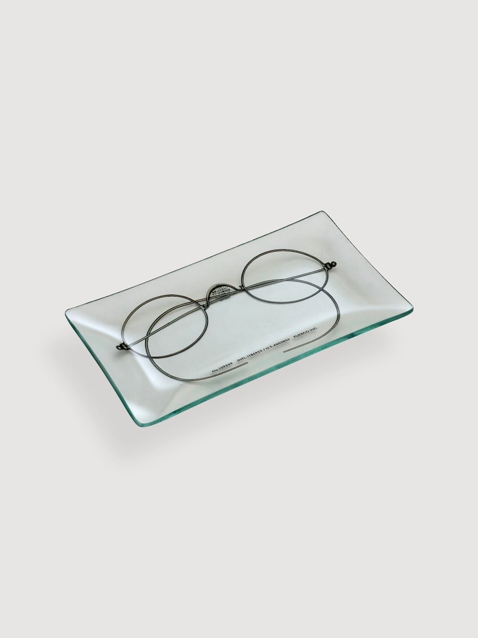 プリント ガラストレイ(眼鏡)|Printed Glass Tray / Glasses - PUEBCO