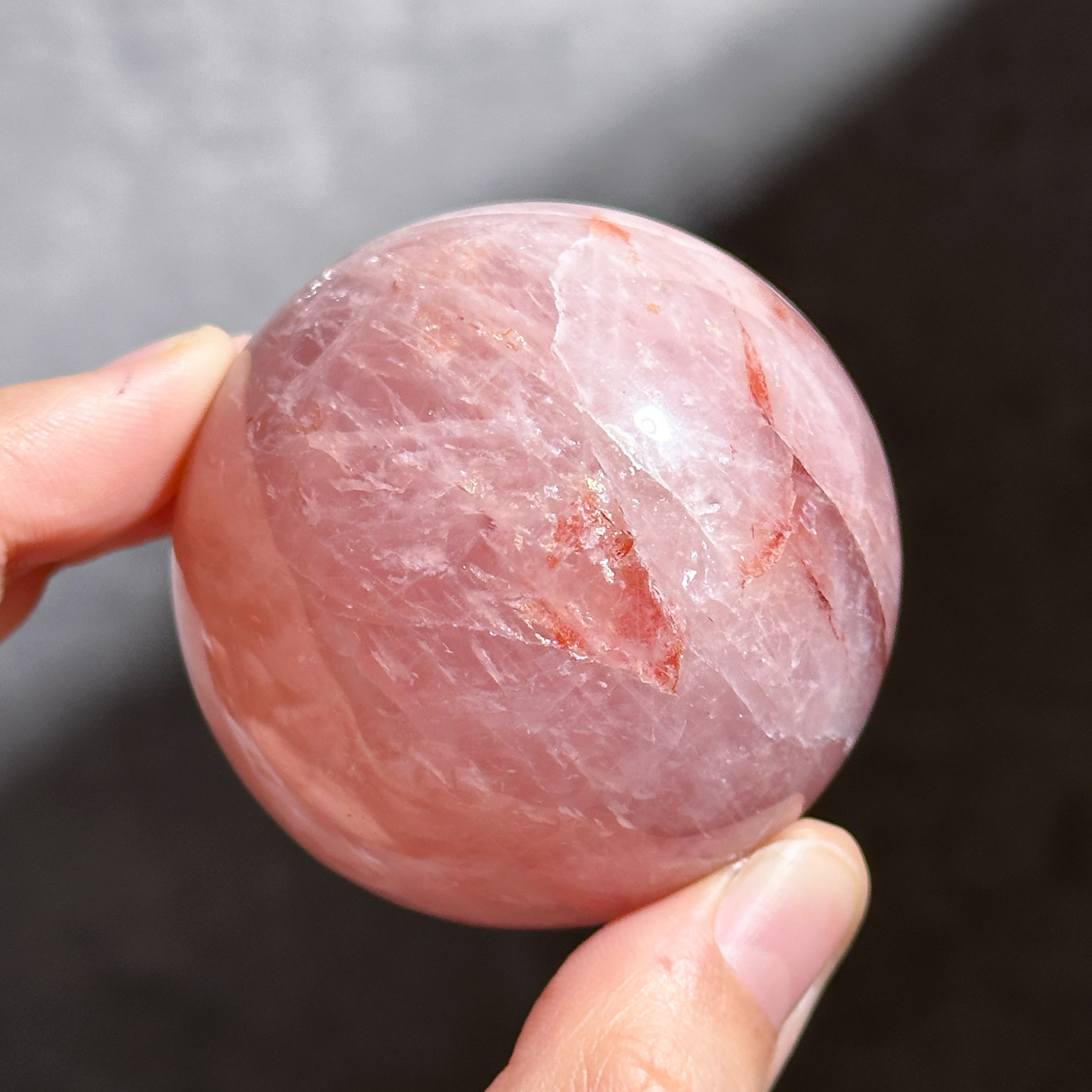 ローズクォーツ スフィア21◇Rose Quartz◇天然石・鉱物