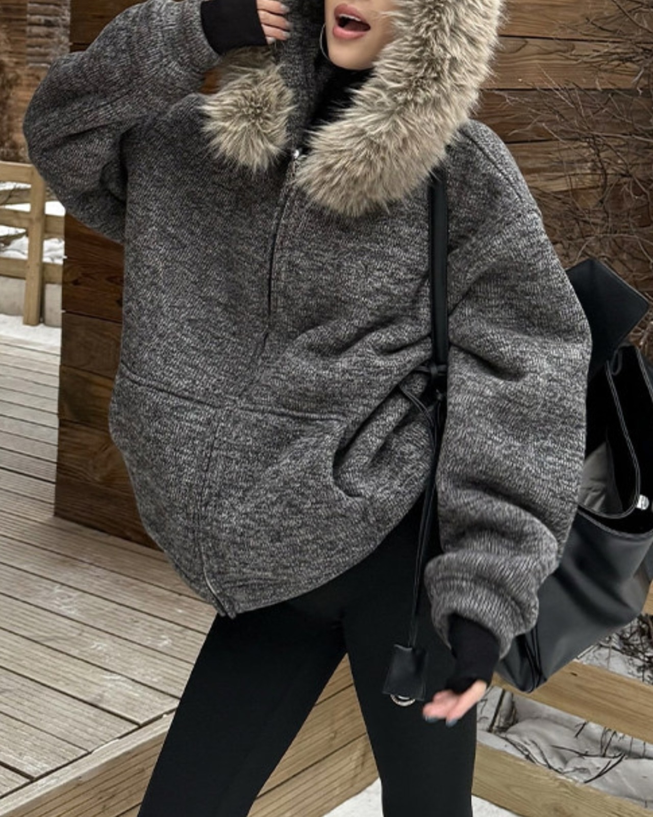 ファージップアップフーディ A0753 - 8