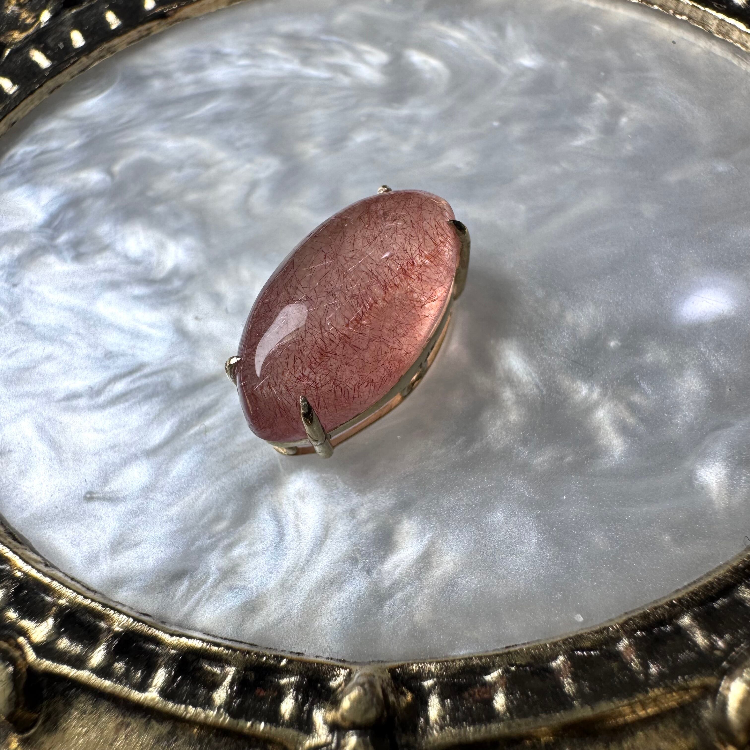 no.1 カザフスタン産 ストロベリークォーツ ペンダントトップ兼