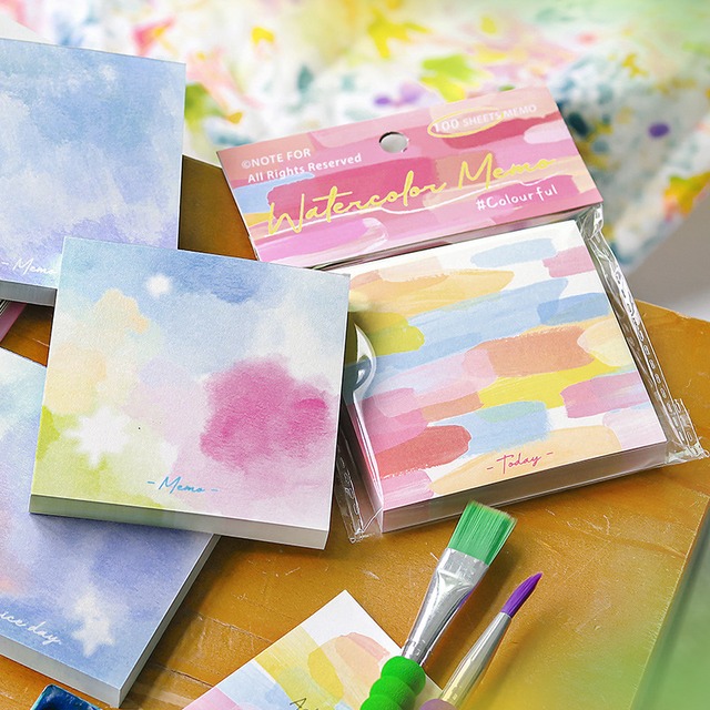 【メモ】Watercolor Memo｜再入荷｜