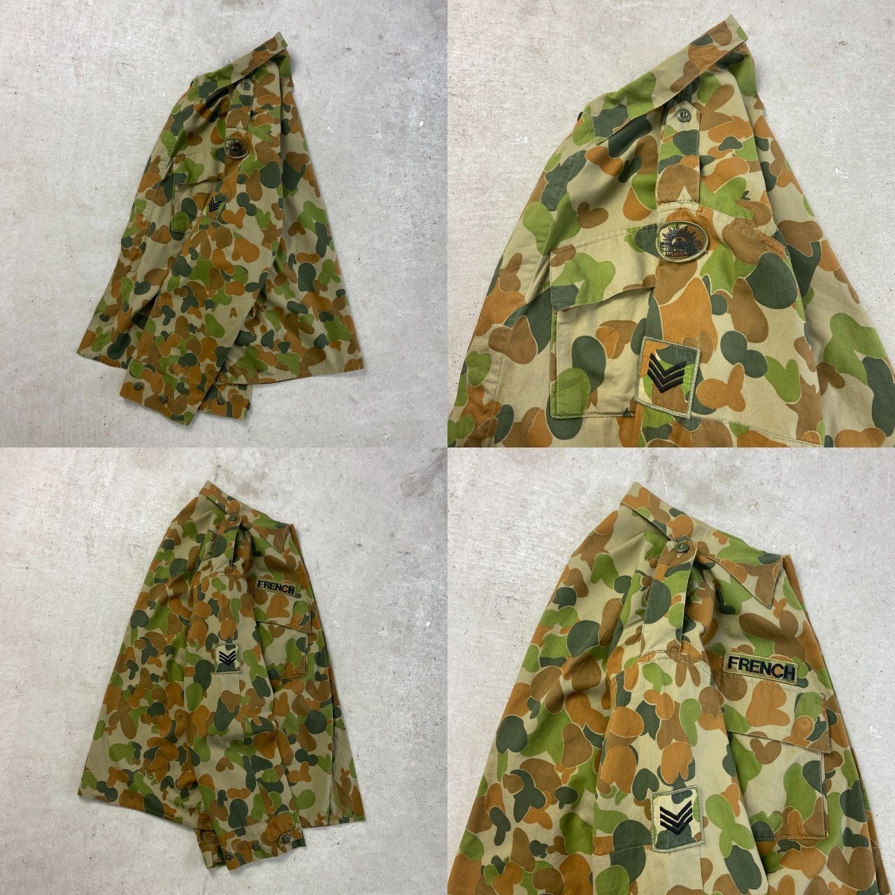 00年代 オーストラリア軍 FADA 迷彩 フィールドシャツ メンズXL相当