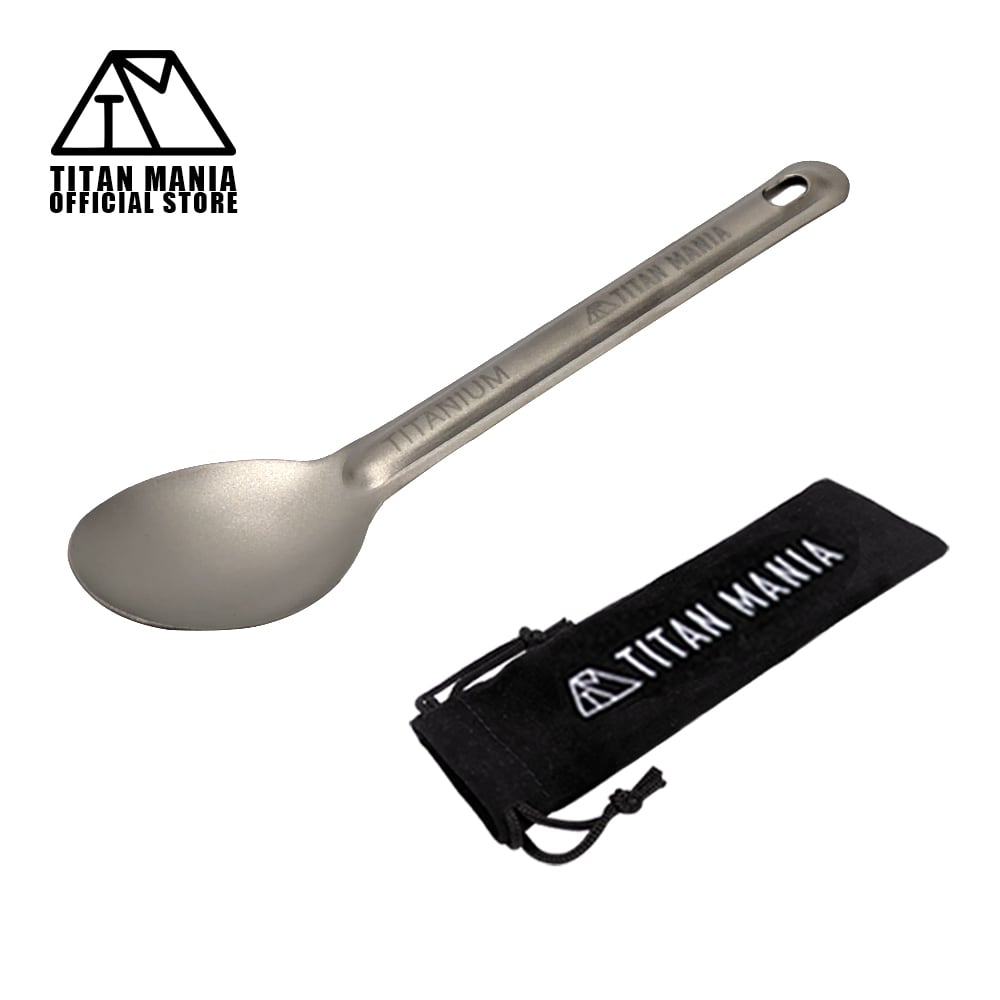 レンゲ チタン製 軽量 頑丈 直火 スプーン 一体型 調理器具 キッチン
