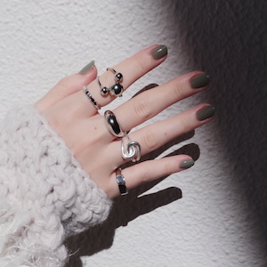 SET RINGS || 【通常商品】 THE MELLOW TIME RING SET E || 5 RINGS || SILVER || FRSAJ1023G