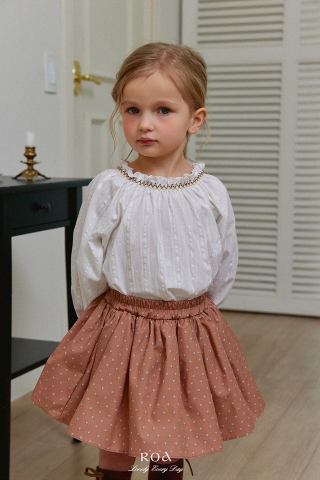 【1/27〆予約】<Roa>  Smoke printed blouse