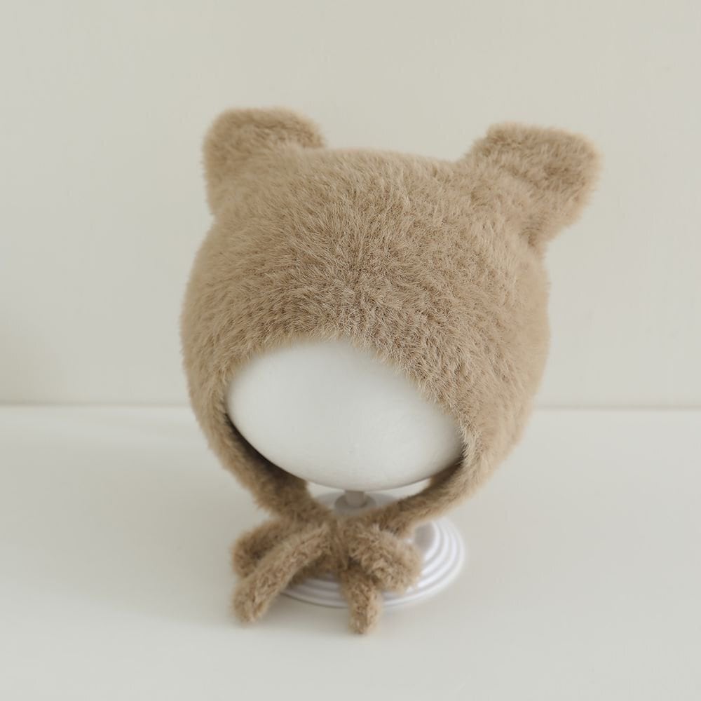 猫耳ニットボンネット