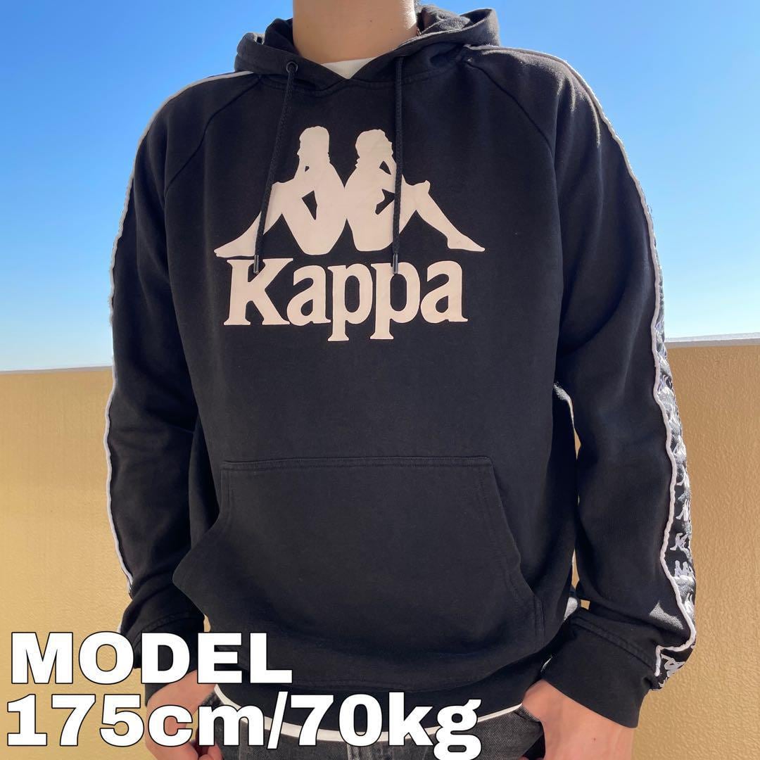 超美品 カッパ パーカージャージジャケット 白青 L-Oサイズ ちゃい カッパ