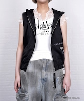【直営限定ITEM】ドロストフリルペイントベスト (BLACK) CQ-46123H